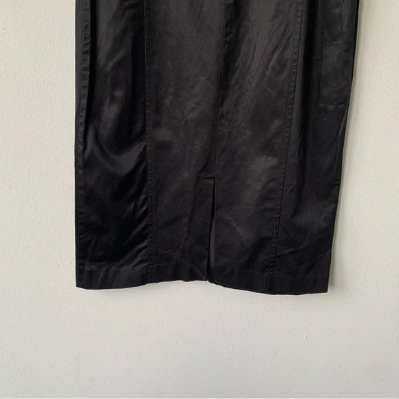 Vintage Dolce & Gabbana Lace Silky Trim Sleeveless Dress Black 90s Y2K - Picture 8 of 11